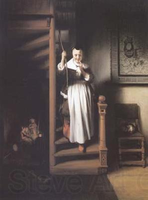Nicolas Maes The Listening Housewife (mk25 Spain oil painting art